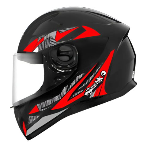 Capacete EBF Kids Adventure Preto Vermelho Infantil