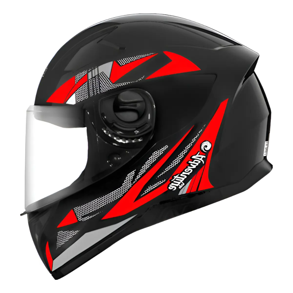 Capacete EBF Kids Adventure Preto Vermelho Infantil