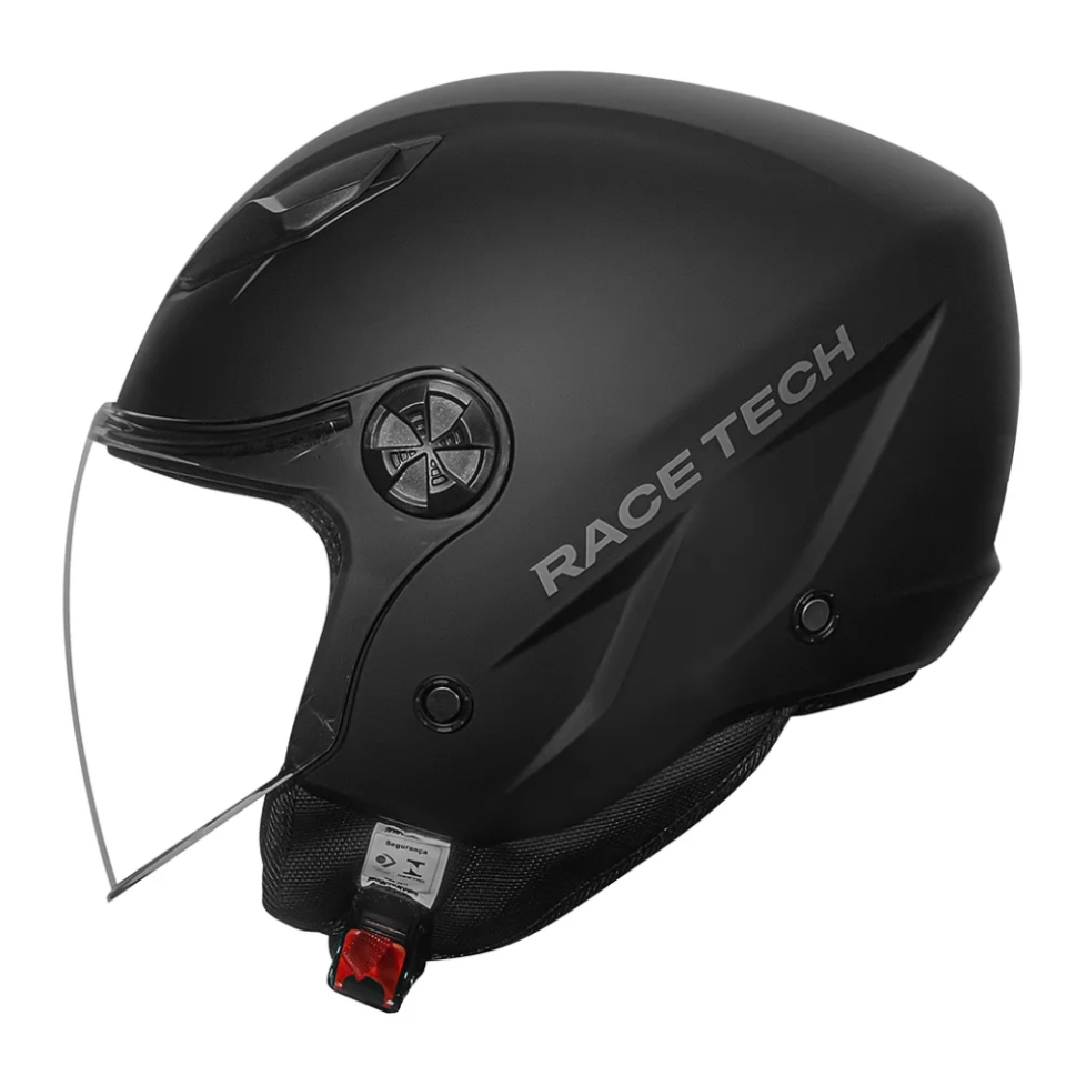 Capacete Race Tech Play Monocolor Matte Black