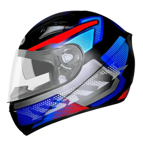 Capacete Xtroy SV218 Furious Preto Fosco Azul