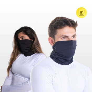 Capuz Balaclava Snugg Lycra Tubo Flex Meio Rosto Preto