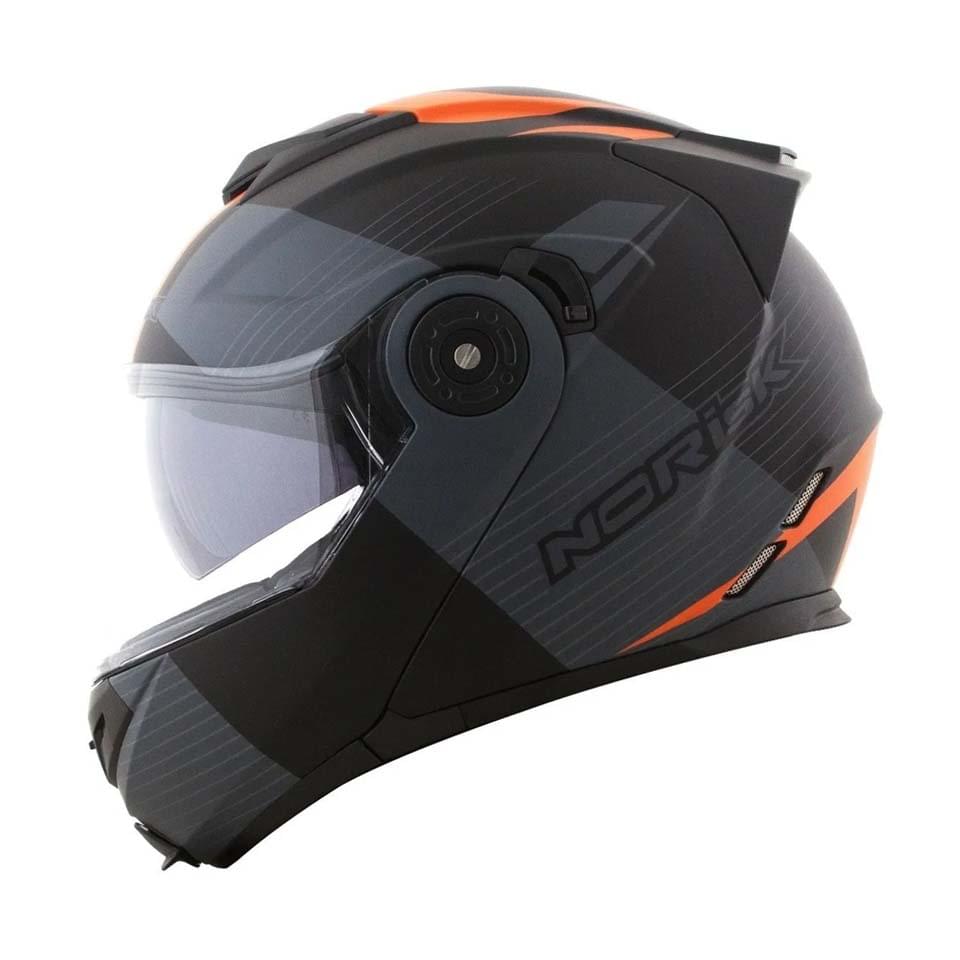 Capacete Norisk FF345 Route Stroke Matt/Blk/Gry/Orange