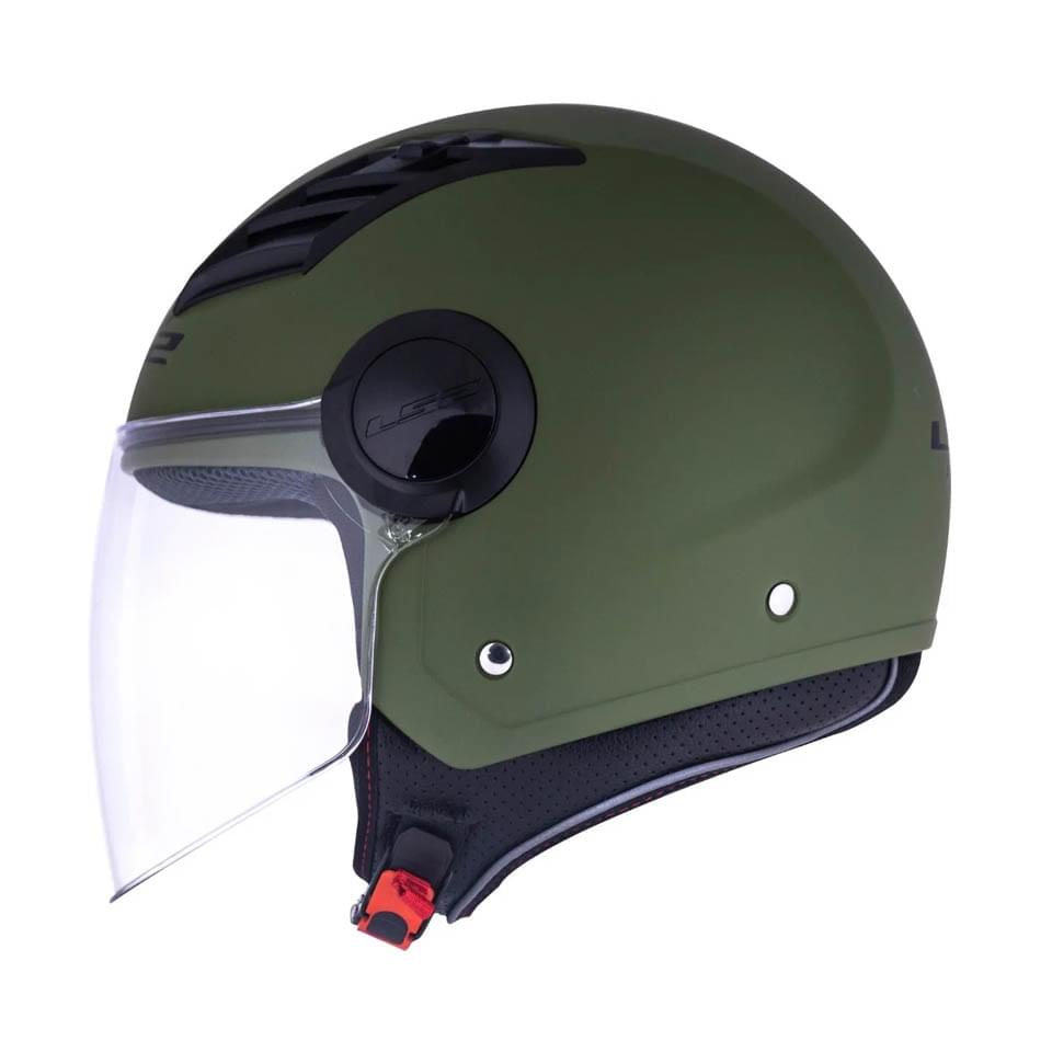 Capacete LS2 OF562 Airflow Monocolor Matte Military Grenn