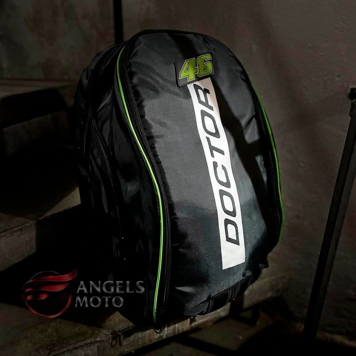 Mochila Nylon 46 Doctor Verde Bolso Duplo