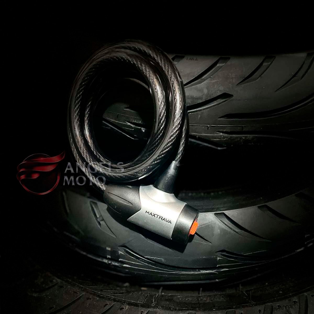Cadeado Cabo Aço Aspiral 1.2X150 Maxtrava