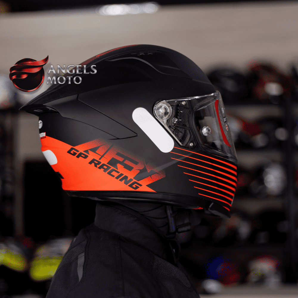 Capacete KYT Striker 2V Livery Augusto Fernandez AF37 Preto Vermelho