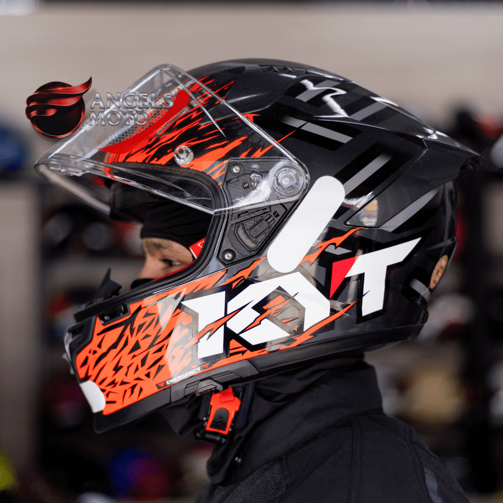 Capacete KYT Striker 2V Flaming Anth Red