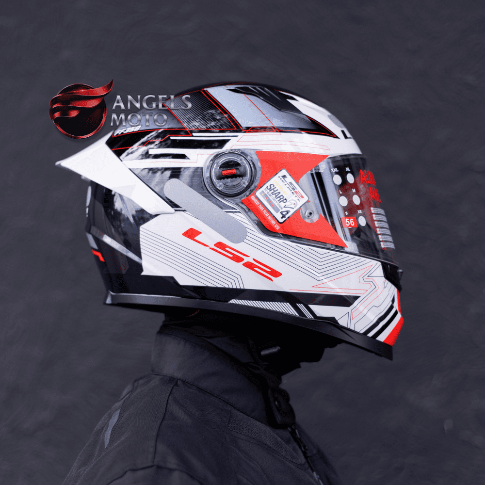 Capacete LS2 FF358 S Digital Black White - Imagem 2