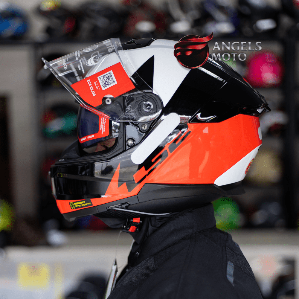 Capacete LS2 FF808 Stream II Thunderbiz Black Red