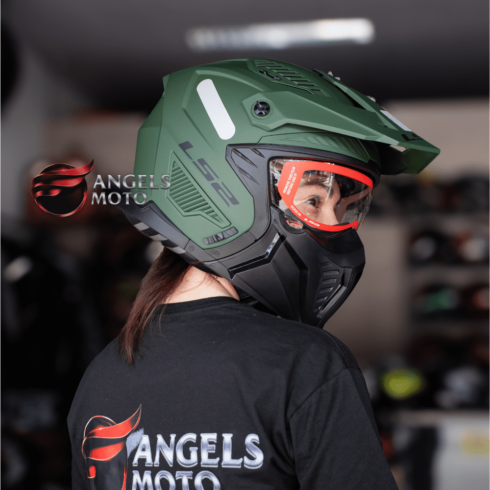 Capacete LS2 OF606 Drifter Monocolor Verde Militar Fosco