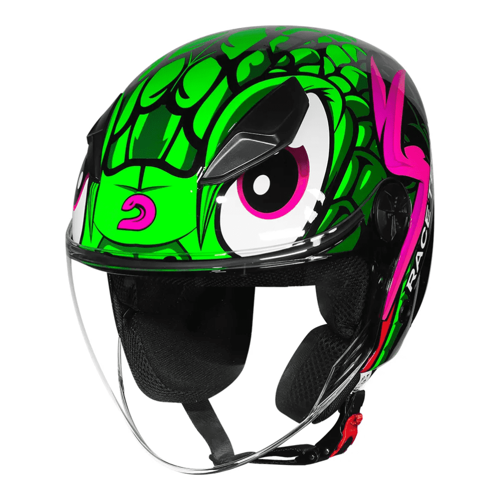 Capacete Race Tech Play Snake Green