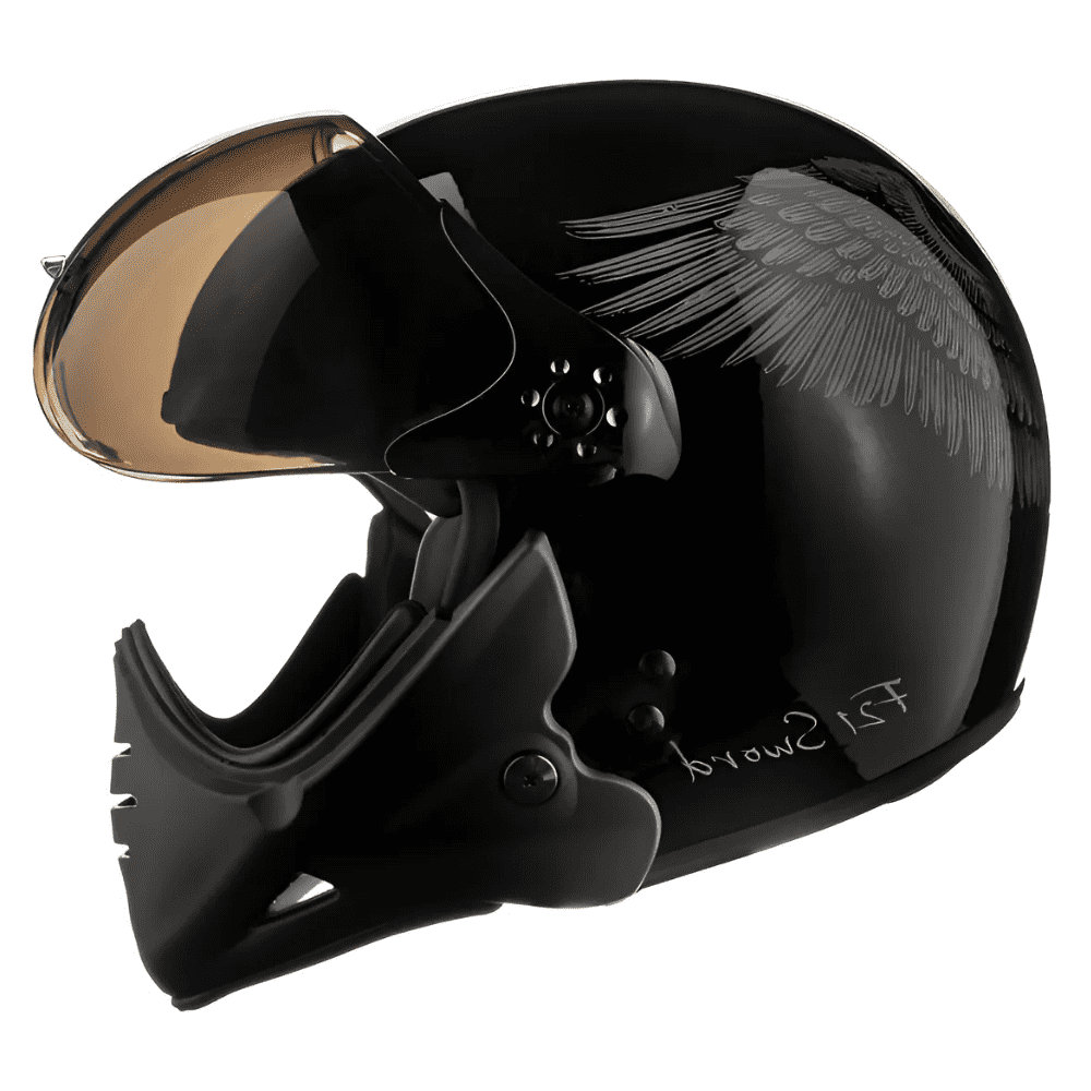 Capacete Peels F21 Sword Preto Brilhante Grafite